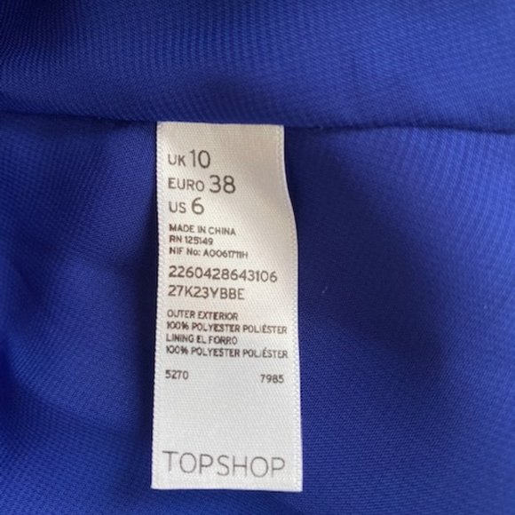 Electric blue chiffon skirt topshop - Picture 3 of 5